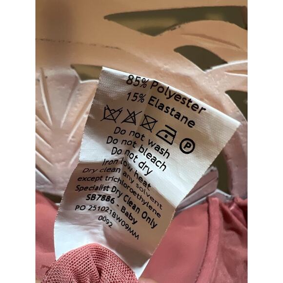 House of CB Baby Pink Chiffon Cutout Halter Mini Dress Size M Medium - Picture 9 of 10